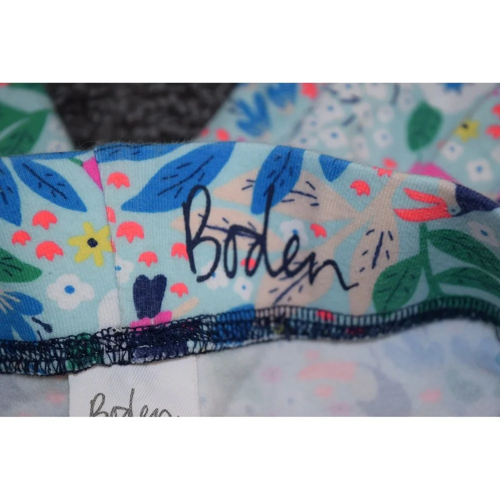 Boden Fun Bird Tropical Print Pull On Pants PJ Bottoms GIRLS 11 12